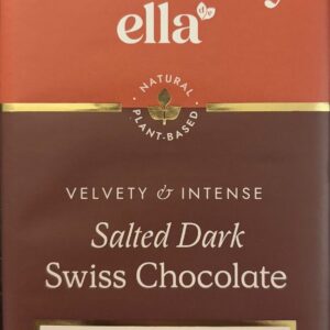 Dark chocolate bar from Deliciously Ella - Salted Dark Swiss Chocolate with 75% cocoa
